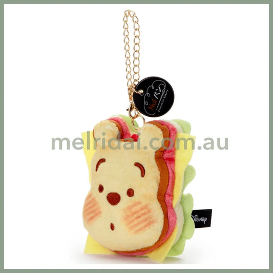 DISNEY | Winnie the Pooh Nui Pan Chain Strap Keychain Mascot Holder W100×H175×D55mm (Sandwitch)