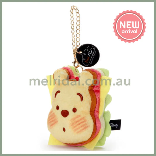 DISNEY | Winnie the Pooh Nui Pan Chain Strap Keychain Mascot Holder W100×H175×D55mm (Sandwitch)