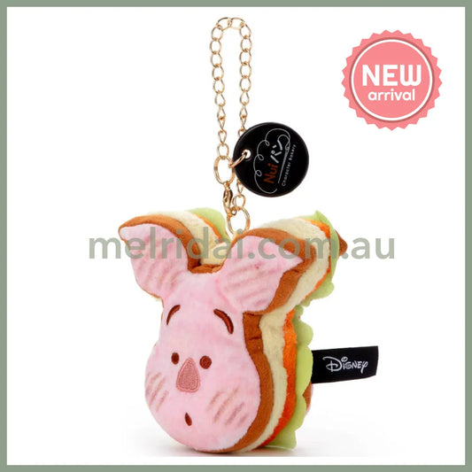 DISNEY | Winnie the Pooh Piglet Nui Pan Chain Strap Keychain Mascot Holder W90×H130×D120mm (Sandwitch)