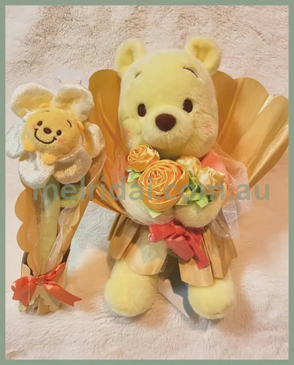Disney｜Winnie The Pooh Plush Bouquet 2024版 22×20×21Cm 东京迪士尼 维尼小熊/噗噗 花束公仔/毛绒玩偶 毕业礼物/生日礼物 外层可拆