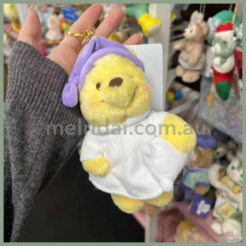 DISNEY | Winnie the Pooh Plush Keychain Mascot Holder Bag Charm H19.5×W12×D6.5cm (PAJAMA STYLE)