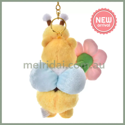 DISNEY | Winnie the Pooh Plush Keychain Mascot Holder Bag Charm H21×W12×D9.5cm (Flower Garden)