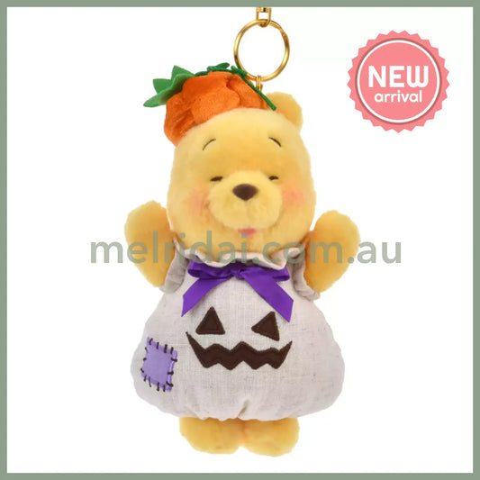 DISNEY | Winnie the Pooh Plush Mascot Keychain 190×100×80mm (Halloween Costume Pumpkin)