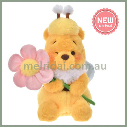 DISNEY | Winnie the Pooh Plush Toy Plush Doll H32×W18×D20cm (Flower Garden)