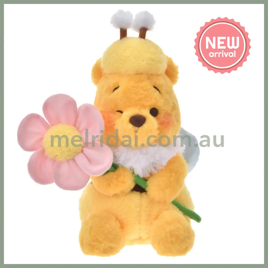 DISNEY | Winnie the Pooh Plush Toy Plush Doll H32×W18×D20cm (Flower Garden)