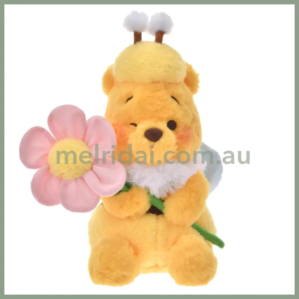 DISNEY | Winnie the Pooh Plush Toy Plush Doll H32×W18×D20cm (Flower Garden)