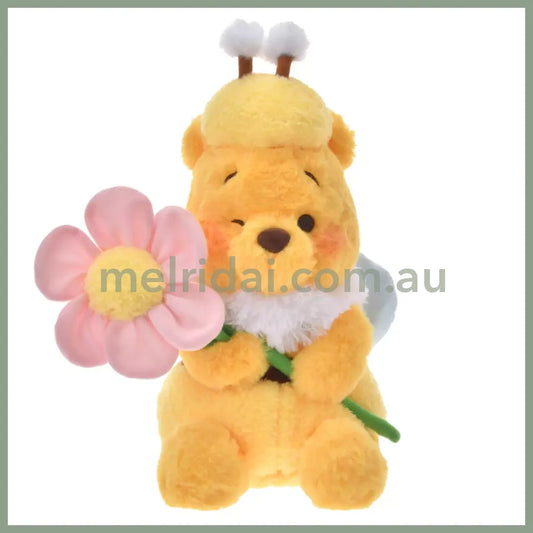 DISNEY | Winnie the Pooh Plush Toy Plush Doll H32×W18×D20cm (Flower Garden)