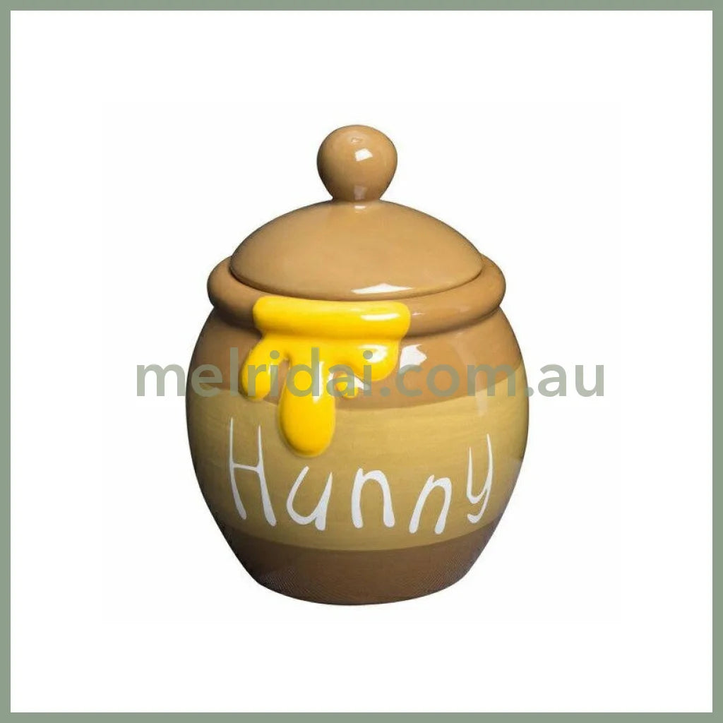 DISNEY｜Winnie the Pooh Porcelain Honey Pot with Lid φ10.5 x H13.5