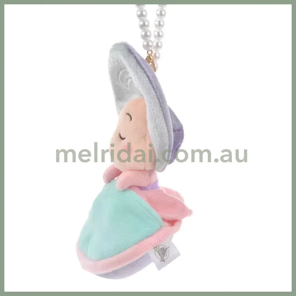 Disney | Young Oyster Sleeping Plush Keychain Pearl Chain Alice In Wonderland 16×9.5×6(Cm)