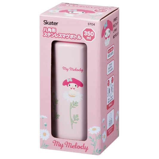 Sanrio | My Melody Octagonal Stainless Bottle 350Ml 日本三丽鸥 美乐蒂 八角形不锈钢保温杯/防滑杯底