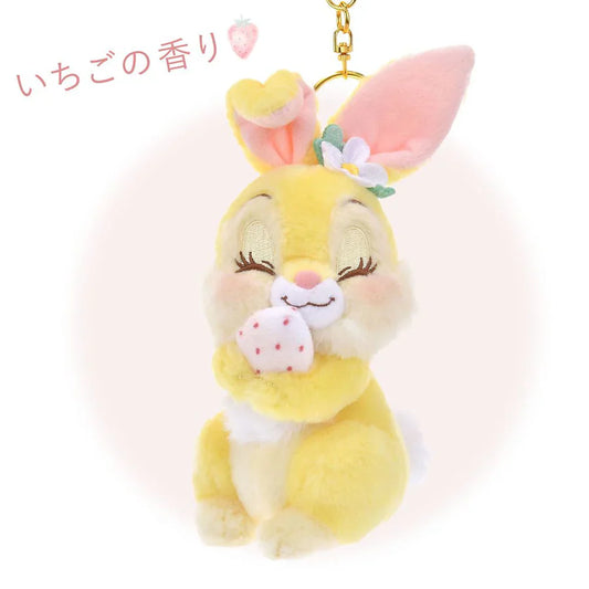 DISNEY | Miss Bunny Plush Keychain Mascot Holder H19×W8×D11cm (STRAWBERRY COLLECTION)