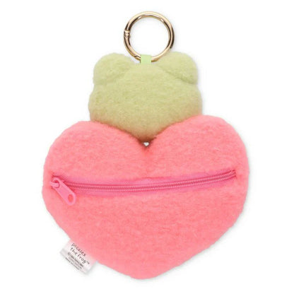 Pickles the Frog | Eco Shopping Tote Bag 720×290mm & Bag Charm 145×130×50mm (Smile Heart)