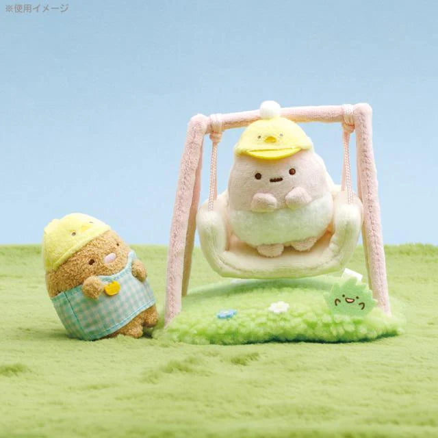 SAN-X | Sumikko Gurashi Neko Cat Swing Scene Plush Doll H120×W120×D100mm (Kindergarten)