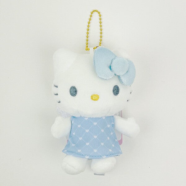 SANRIO | Hello Kitty Angel Blue Mascot Holder Plush Keychain 10cm Approx. (50th Anniversary)