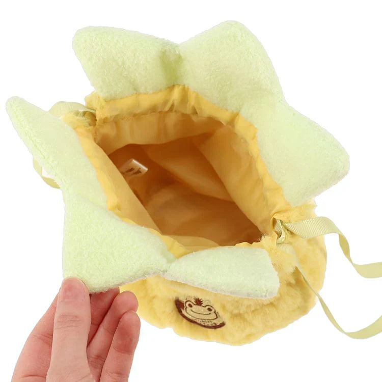 Pickles the Frog | Drawstring Pouch Always Fruits H17.5×W13×D8.5cm (Pineapple)