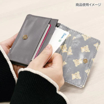 SAN-X | Rilakkuma Card Case 80×110×30mm (Gray Black)