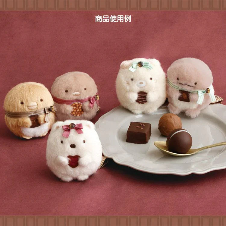 SAN-X | Sumikko Gurashi mini Tenori Plush Doll 60×55×50mm (Chocolate Fair at Sumikko Cafe)