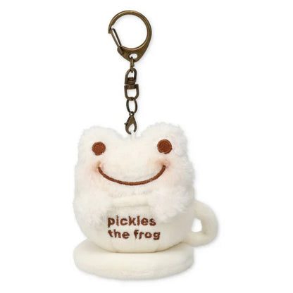 Pickles the Frog | Plush Keychain Bag Charm 75×80×70mm (Always Coffee Latte Art)
