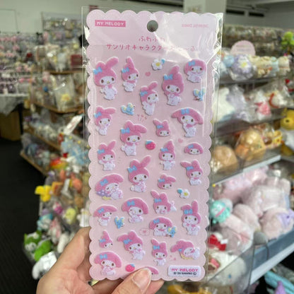 SANRIO | Fluffy Felt Sticker 90x175x1mm (My Melody)