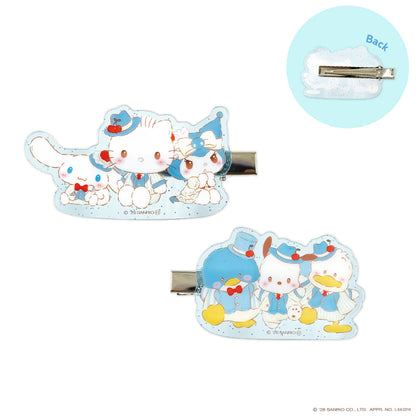 SANRIO | Acrylic Hair Clip Multi-clip 75x40x10mm (Sweet Cake Collection)