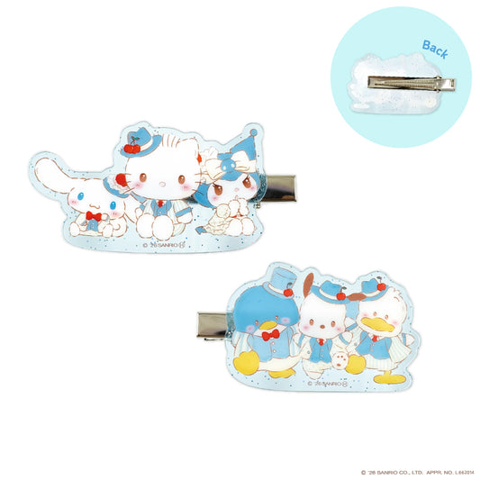 SANRIO | Acrylic Hair Clip Multi-clip 75x40x10mm (Sweet Cake Collection)