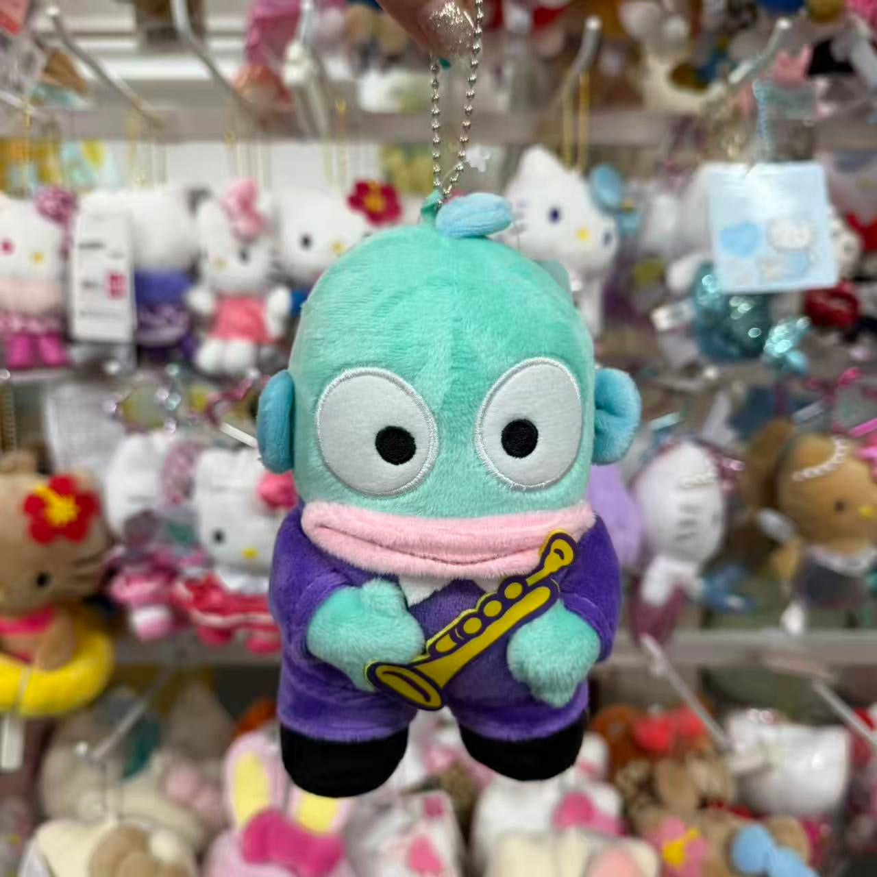 Avail x Sanrio | Hangyodon Mascot Holder Plush Keychain Bag Charm 140mm Approx. (Musical)