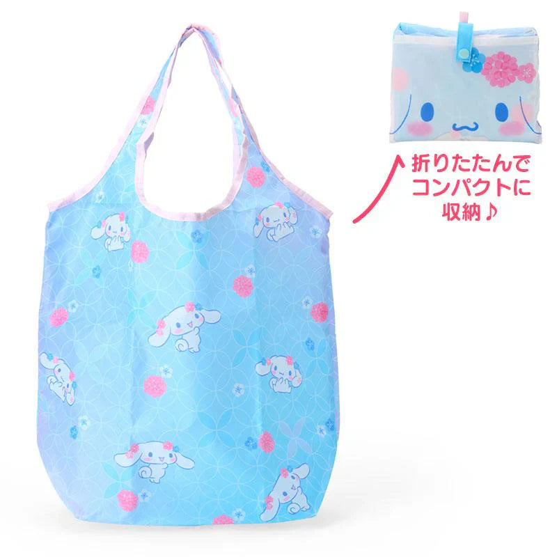SANRIO | Cinnamoroll Eco Shopping Tote Bag W49×D18×H69cm (Japanese Pattern Blue)