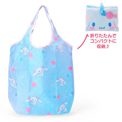 SANRIO | Cinnamoroll Eco Shopping Tote Bag W49×D18×H69cm (Japanese Pattern Blue)