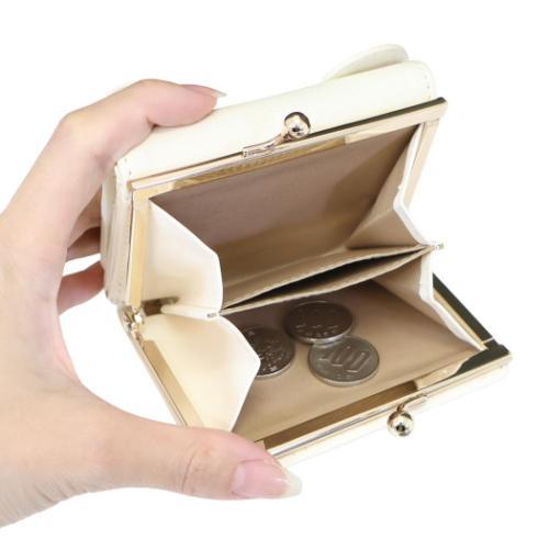 SAN-X | Rilakkuma Korilakkuma Clasp Trifold Wallet Mini Wallet Clasp Coin Pouch 100x80x30mm