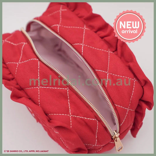 Etoile et Griotte x Sanrio | apple diner SURPRIZE Hello Kitty Quilted Pouch 175x90x100mm