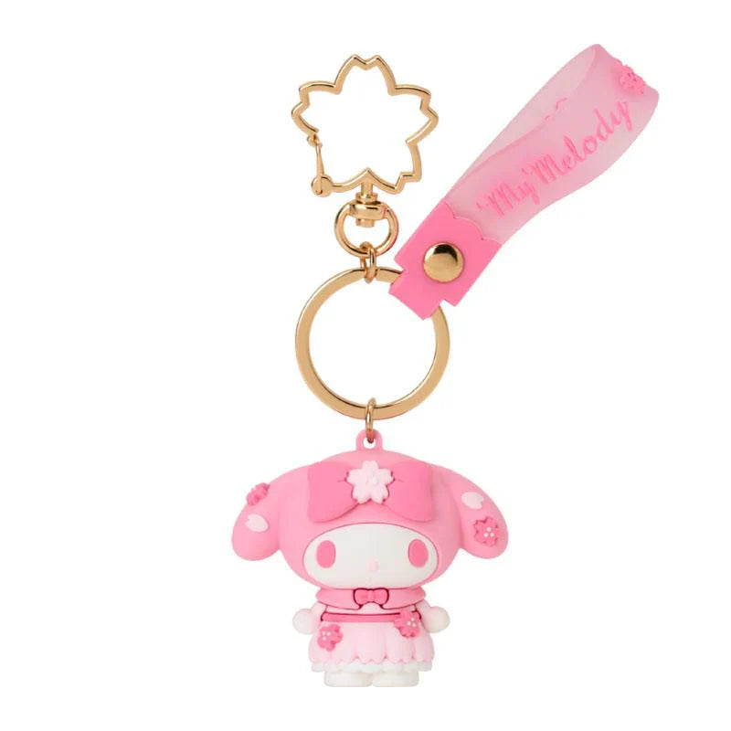 SANRIO | My Melody Keychain Key Holder 3D 4×3.2×5.2cm (Sakura 2025)