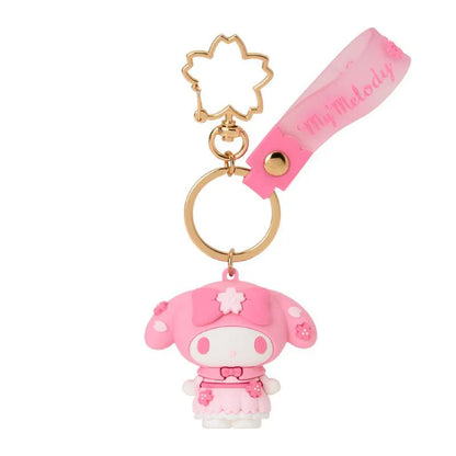 SANRIO | My Melody Keychain Key Holder 3D 4×3.2×5.2cm (Sakura 2025)