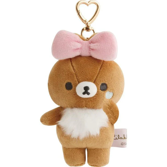 SAN-X | Chairoikoguma Keychain Plush Bag Charm Plush Keychain 125×75×60mm (Makeup Rilakkuma)