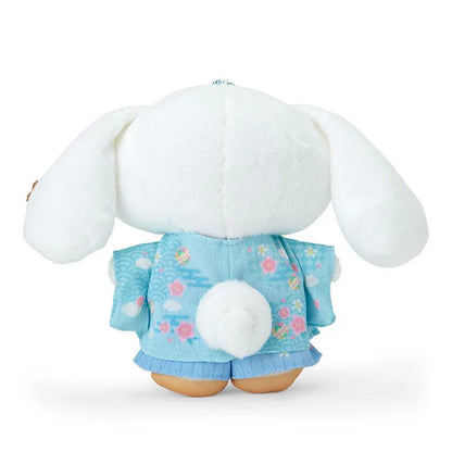 Sanrio | Cinnamoroll Mascot Holder Plush Keychain 18×6.5×14Cm (Kimono/ Sakura 2024)