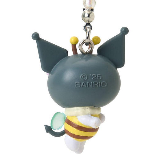 SANRIO | Kuromi Keychain Charm 35×25×80mm (Flower Loving Little Bee)