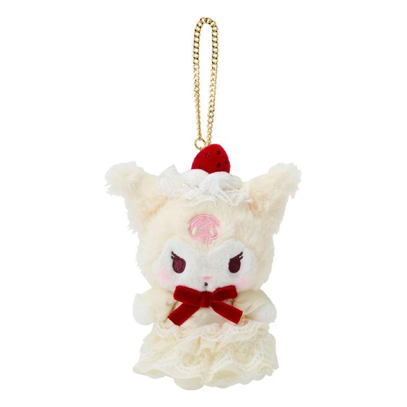 【Limite 1/Customer】Sanrio | Kuromi Plush Mascot Keychain Bag Charm W11×D6×H14.5Cm (Shortcake)