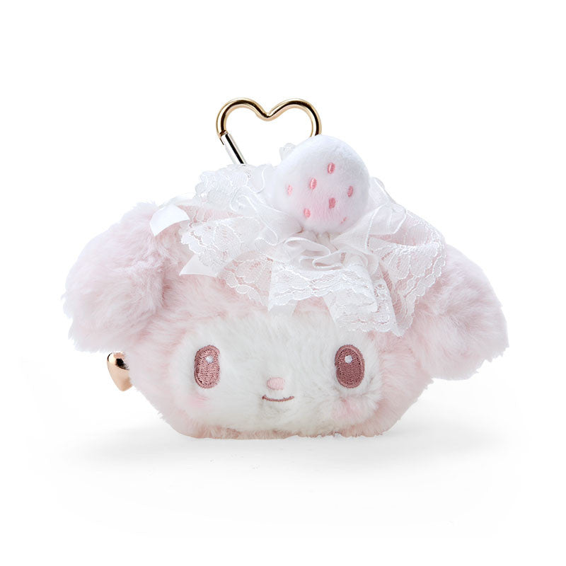 Sanrio | My Melody Face-Shaped Pouch 14 X 6 11 Cm (White Strawberry Tea Time Series)