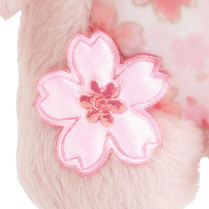 SAN-X | Rilakkuma Korilakkuma Plush Keychain Bag Charm 145×125×105mm (Sakura Cherry Blossom)