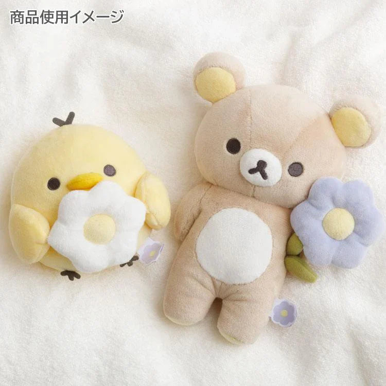 San-X | Kiiroitori Plush Toy Plush Doll 100×110×90mm (Basic Rilakkuma Flower)