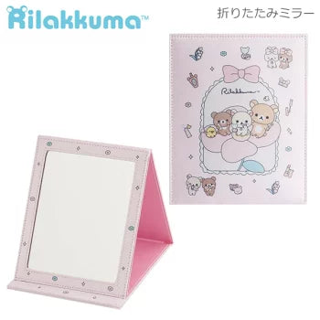 SAN-X | Folding Mirror Stand 170×140×10mm (Makeup Rilakkuma)