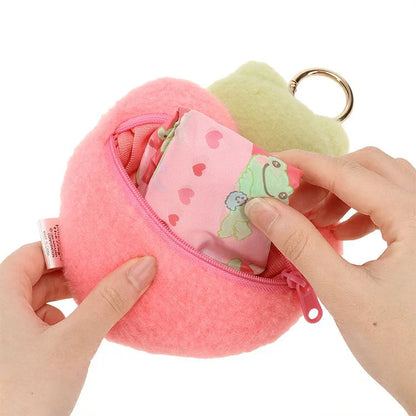 Pickles the Frog | Eco Shopping Tote Bag 720×290mm & Bag Charm 145×130×50mm (Smile Heart)