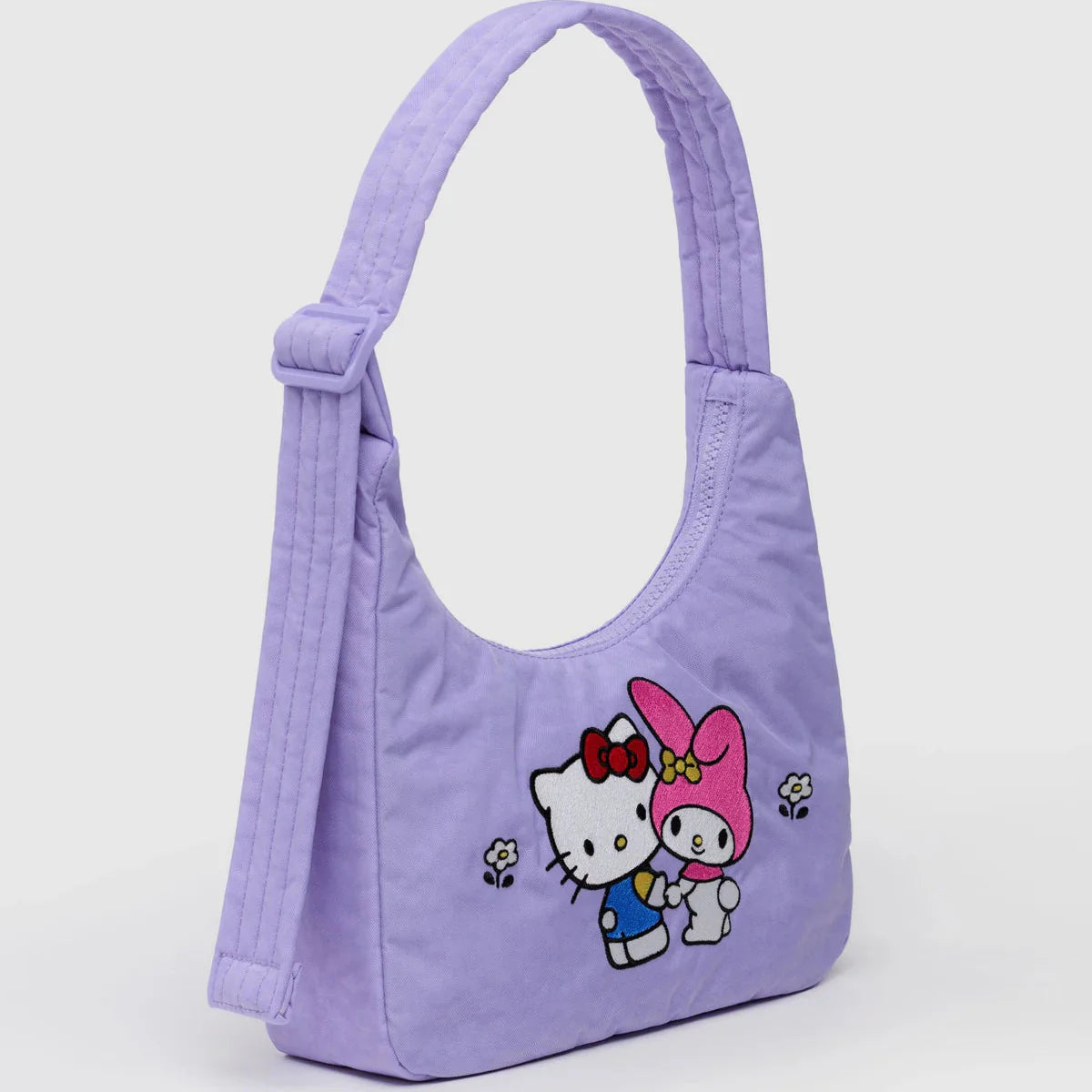 Baggu Mini Nylon Shoulder Bag (Embroidered Hello Kitty & My Melody)