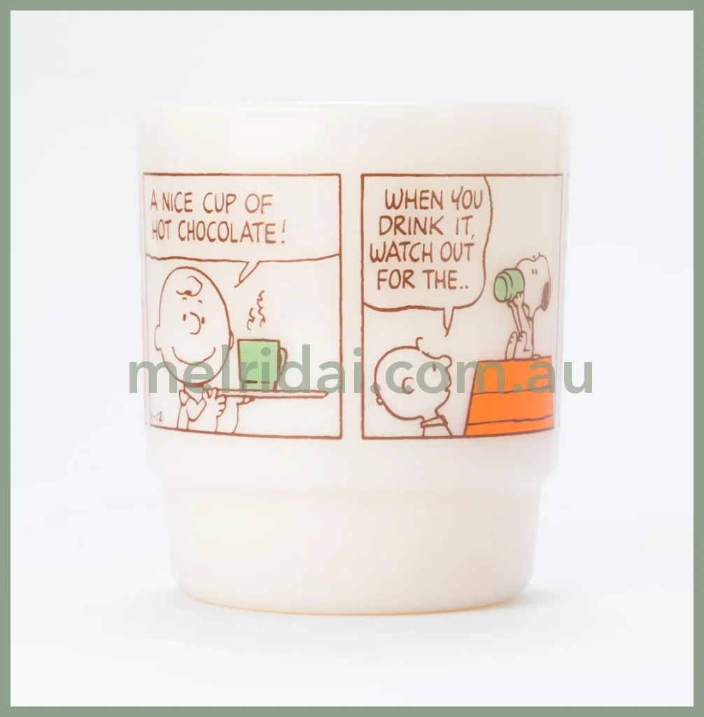 Fire King X Snoopystacking Mug Hot Chocolate Light Ivory 215Ml
