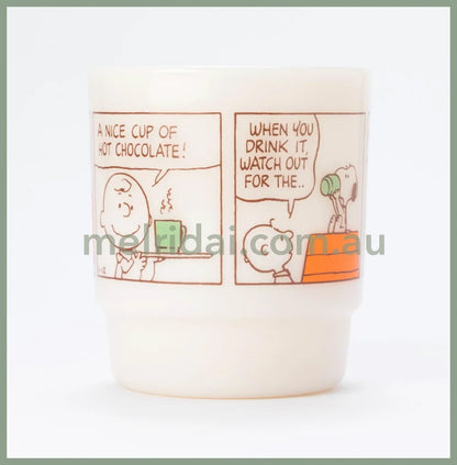 Fire King X Snoopystacking Mug Hot Chocolate Light Ivory 215Ml