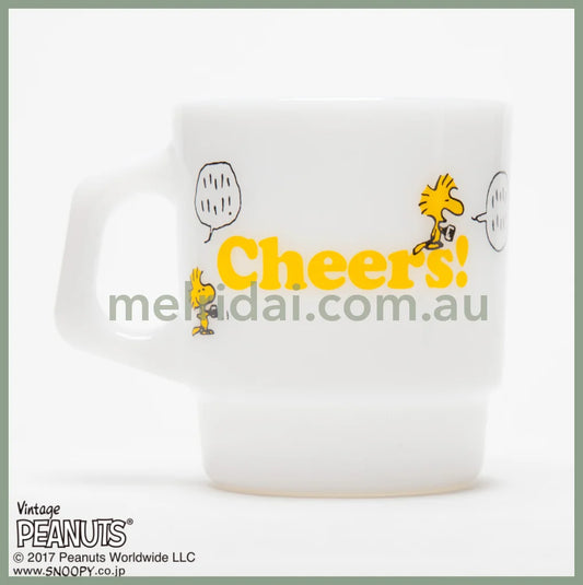 Fire King X Snoopystacking Mug Peanuts Cheers 215Ml