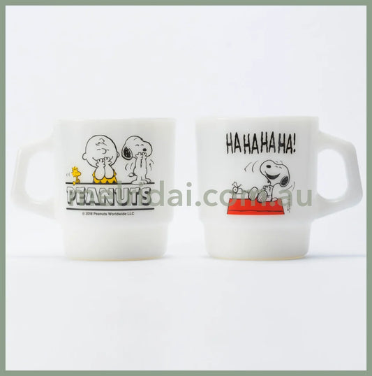 Fire King X Snoopystacking Mug Peanuts Laugh 215Ml