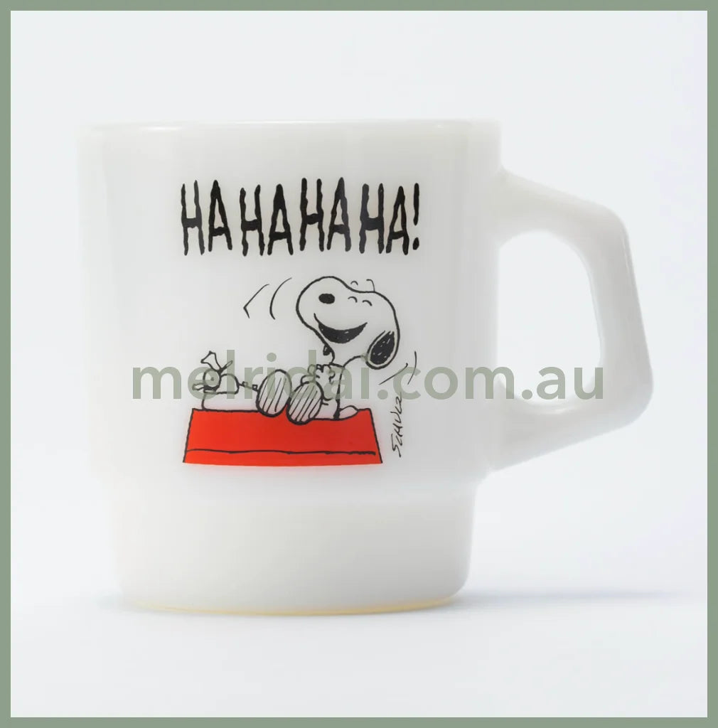Fire King X Snoopystacking Mug Peanuts Laugh 215Ml