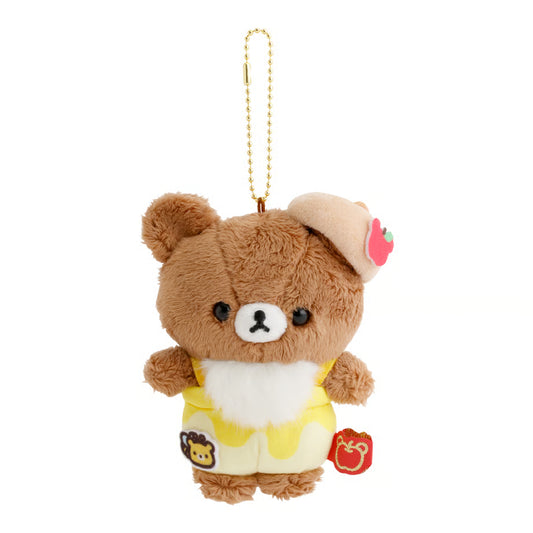 SAN-X | Chairoikoguma Plush Keychain Bag Charm Mascot 100x130x70mm (Chairoikoguma Honey Exploration Team)