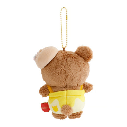 SAN-X | Chairoikoguma Plush Keychain Bag Charm Mascot 100x130x70mm (Chairoikoguma Honey Exploration Team)