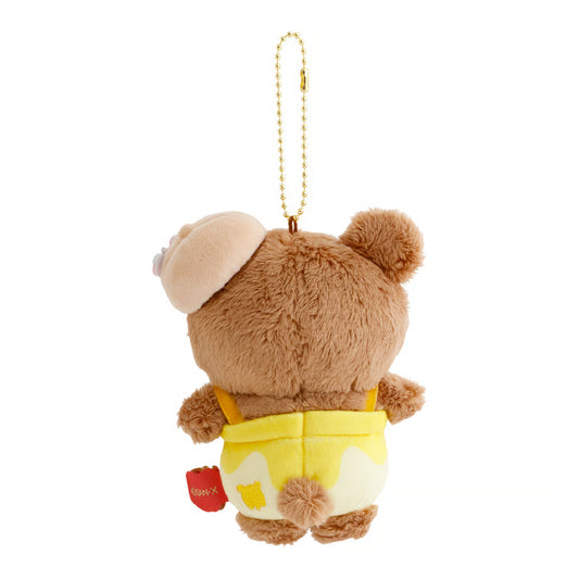 SAN-X | Chairoikoguma Plush Keychain Bag Charm Mascot 100x130x70mm (Chairoikoguma Honey Exploration Team)